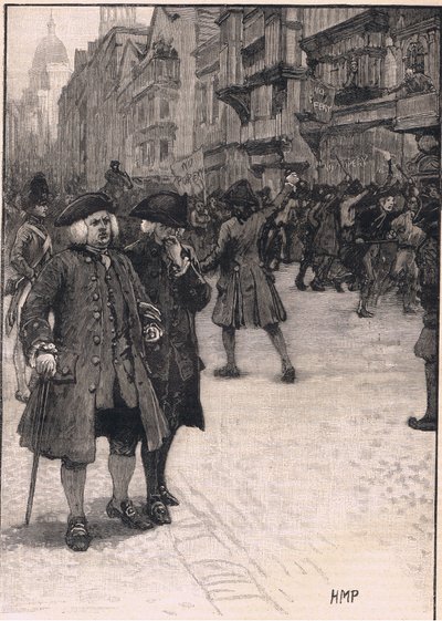 Dr Johnson viewing the scene of the 